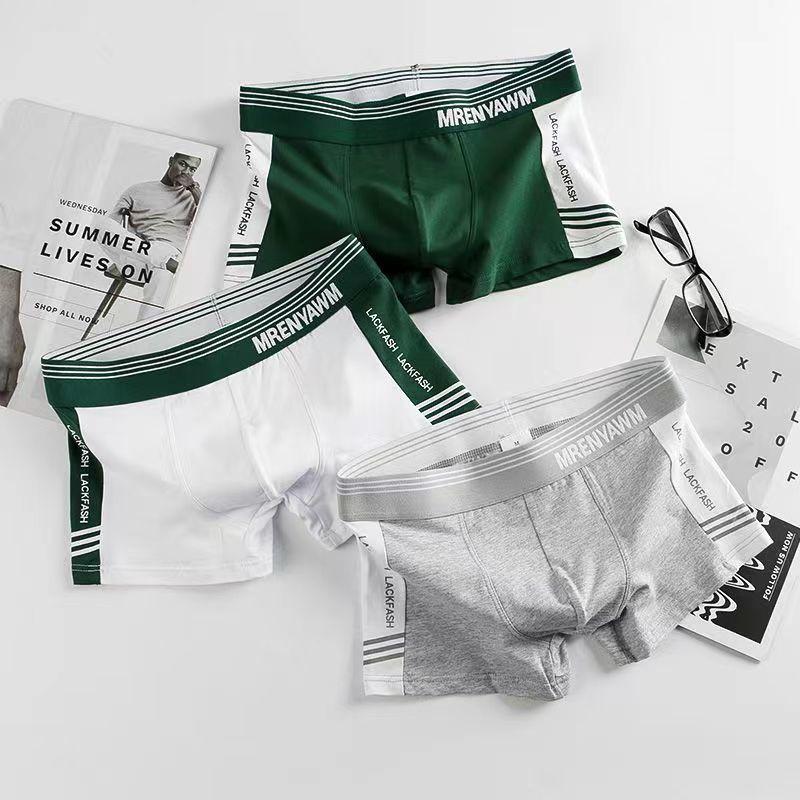 Quần Lót Boxer Nam, Phong Cách Thể Thao, Cạp Thường, Thích Hợp Cho Bé Trai Lớn Và Học Sinh, Cá Tính, Đơn Giản Và Thời Trang, Thiết Kế Bốn Góc, Hợp Xu hướng 1