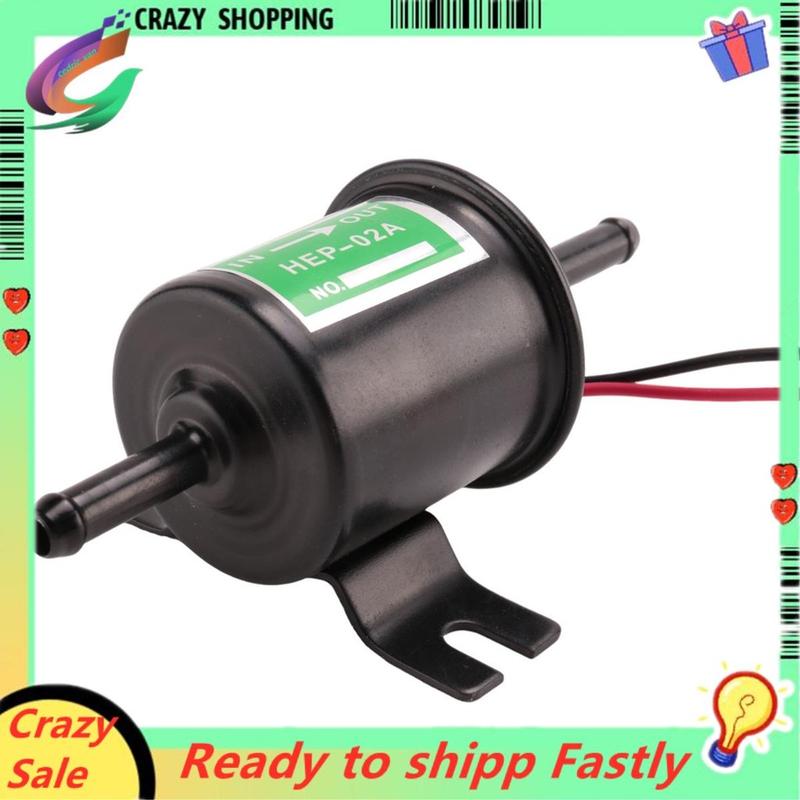 Bơm nhiên liệu điện, Thông Dụng, 12 V, Chịu Lực, Kim Loại Trơn, Bơm nhiên liệu Dòng Chảy, Thích Hợp Cho Xăng Dầu, Bơm Chuyển Nhượng, HEP-02A, 12 Vôn 1
