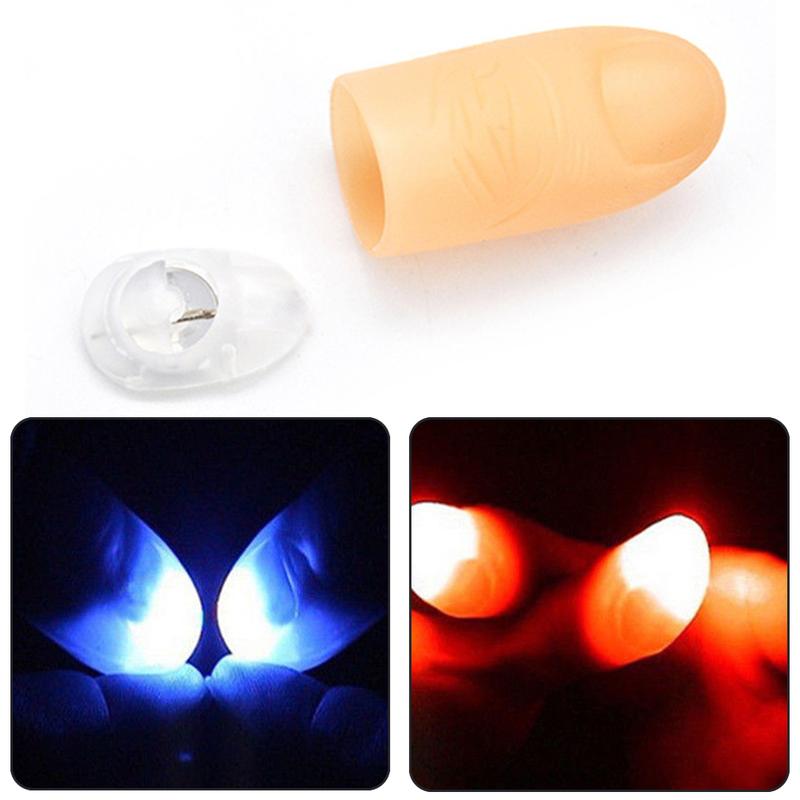2Pcs Super Bright LED Magic Trick Props Light Thumbs Fingers - TikTok ...