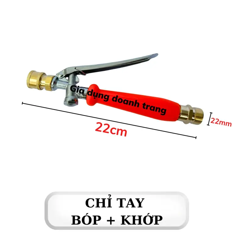 Tay Bóp Xịt Rửa Vệ Sinh Máy Lạnh - Điều Hòa . Có Gắn Khớp Nối 1/4 (TAY BÓP CAM) 3
