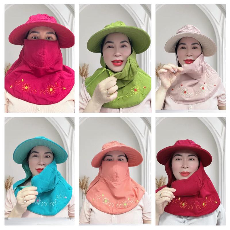 Kim yến -mũ chống nắng kèm khẩu trang- nón chống nắng- mũ nón chống nắng rộng vành che nắng tránh sạm nám tàn nhang khi đi ngoài trời  _Kim Thanh - Sỉ Váy Chống Nắng 4