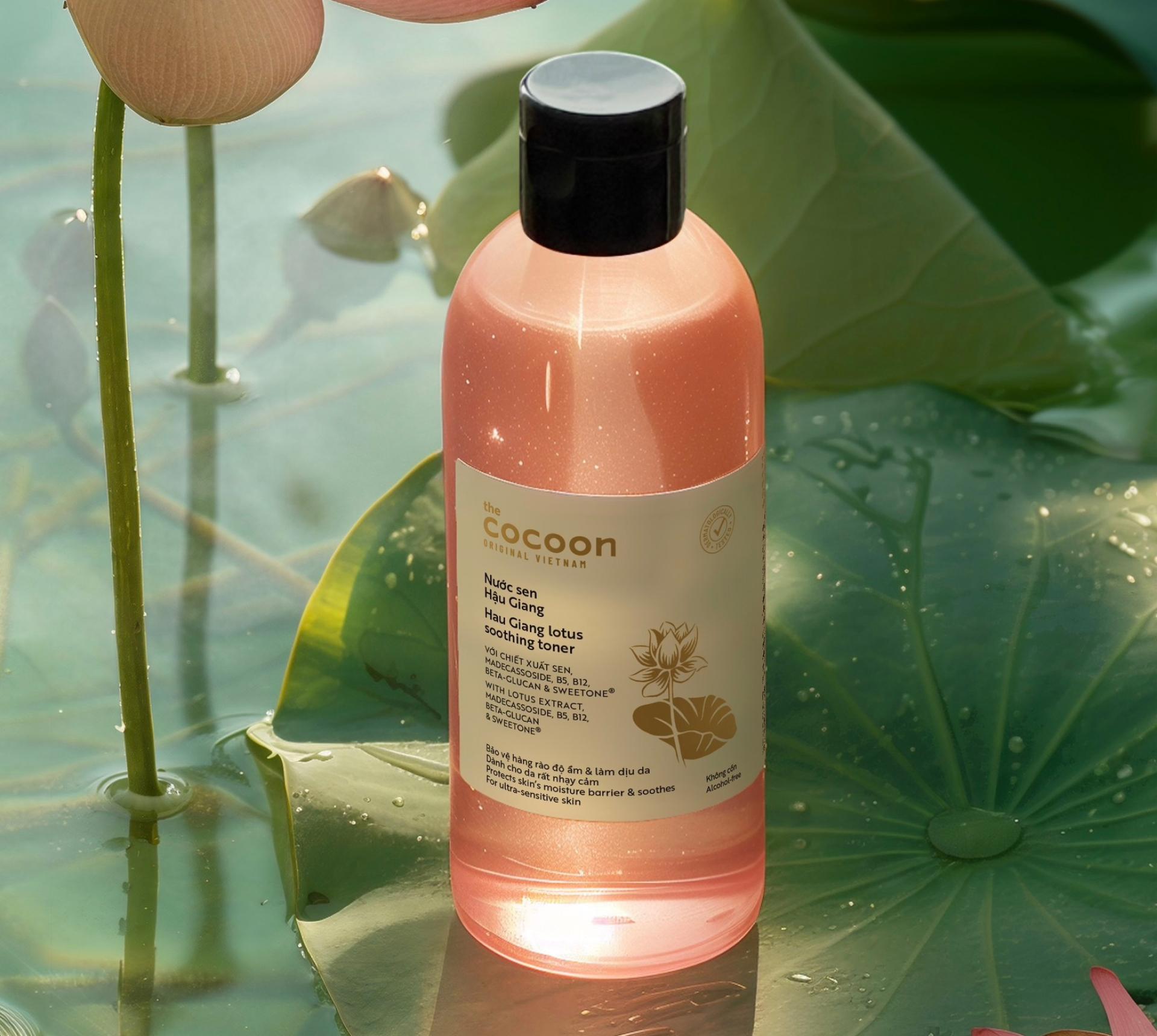 Hình ảnh Bigsize - Nước sen Hậu Giang (toner / nước cân bằng) Cocoon giúp phục hồi đa nhiệm cho da rất nhạy cảm 310ml 4