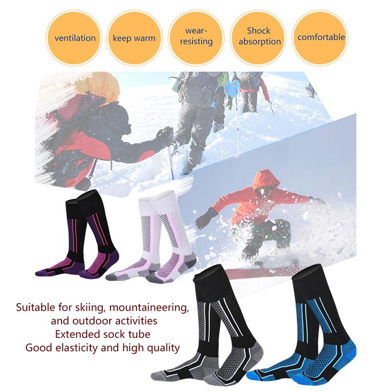 Product Introduction of 1pair Winter Warm Thickened Ski Socks Outdoor Sports Hiking Breathable Stockings For Women Men Children Snow Sport Travel Unisex 27
