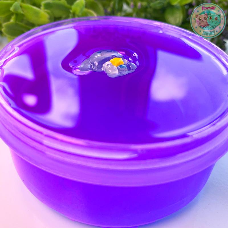 Slime Tia UV (Utraviolet) Kèm Charm Cinamarol 190ml và Chai dung dịch làm đông 50ml Đồ Chơi