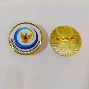 PIN LOGO CUSTOM PIN BULAT 3,5CM PENITI + LOGO CUSTOM BAHAN TEBAL PREMIUM BISA SATUAN