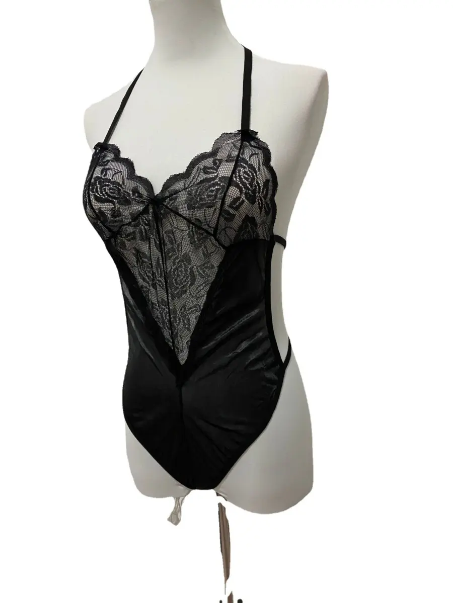 Set Pakaian Dalam Wanita Motif Bunga Lingerie Tidur 1190