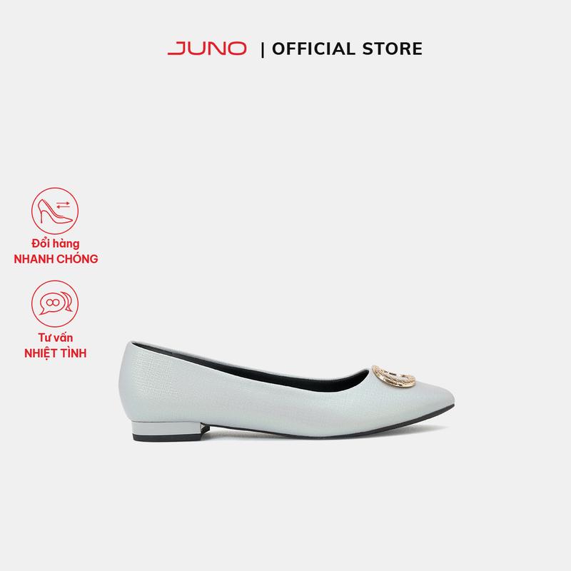 JUNO Giày Búp Bê Khoá Trang Trí Kim Loại - BB03118