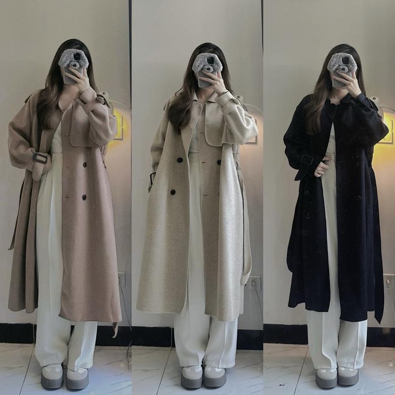 Áo khoác dạ ép tw2 dáng dài