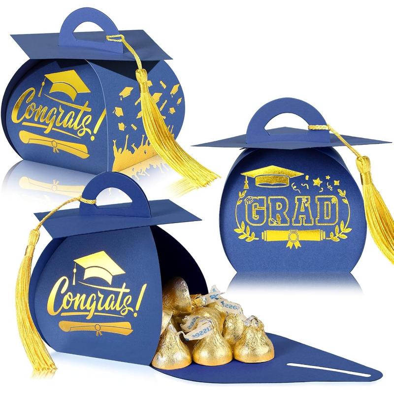 30 Pcs Graduation Cap Gift Boxes Graduation Decorations Class of 2025 ...