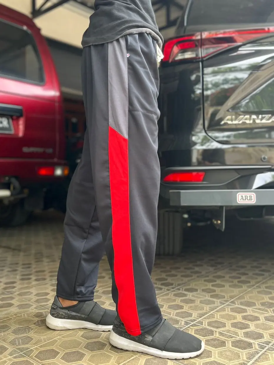 Paket Celana Panjang Jumbo Grade A Seri Hitam isi 4 Pcs Karet Nyaman Pria Standar Tebal
