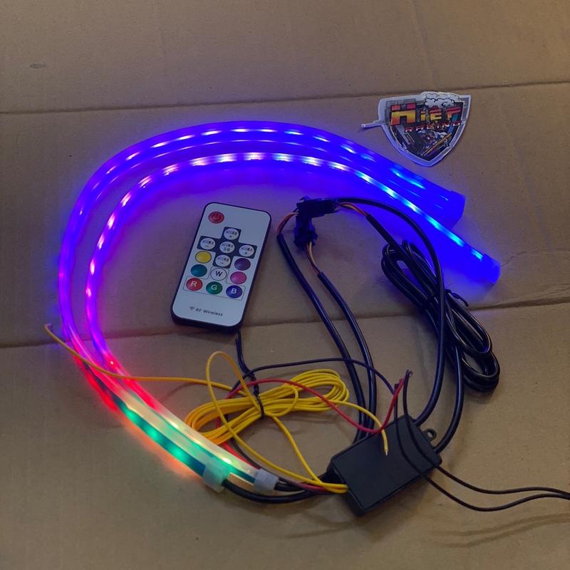 Bộ dây led điều khiển màu sắc gắn trang trí xe máy ( giá 2 dây )