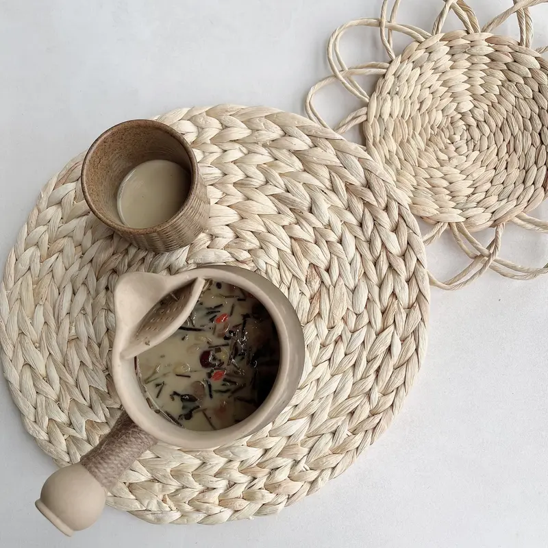 Set trang trí tường decor nhà cửa chất liệu lục bình Decor Phòng 2