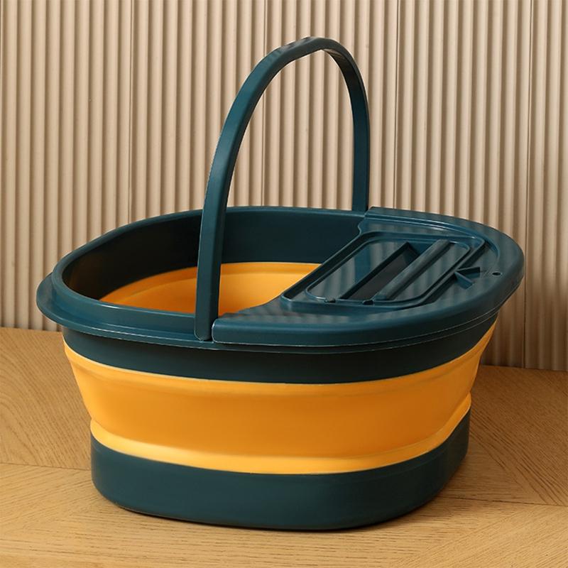 Foldable Footbath Massage Bucket Soaking Bucket Folding Basin Spa Foot ...
