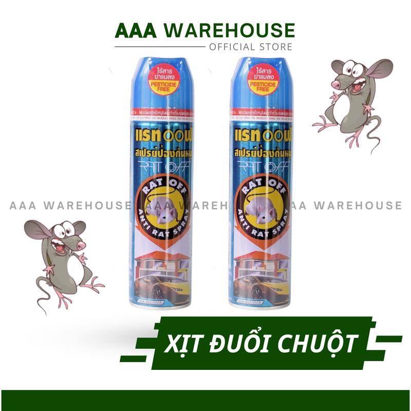  Chai Xịt Đuổi Chuột Rat Off Loại 300ml Thái Lan 