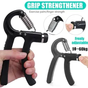 Handgrip Adjustable 5-60 Kg Hand Grip Alat Latihan Tangan Lengan Latihan Penguat Otot Tangan Olahraga Fitness Gym Alat Bantu Fitness Otot Lengan Portable Hitung Otomatis With Counter