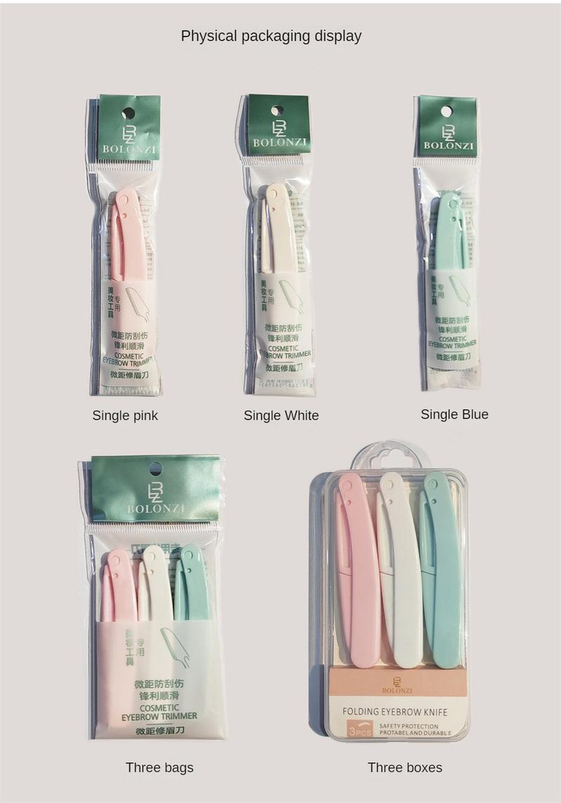 Product Introduction of Bộ Dụng Cụ Tỉa Lông Mày Có Thể Gập Lại BOLONZI, Dụng Cụ Cạo Râu, [Thanh Toán Khi Nhận Hàng] 17