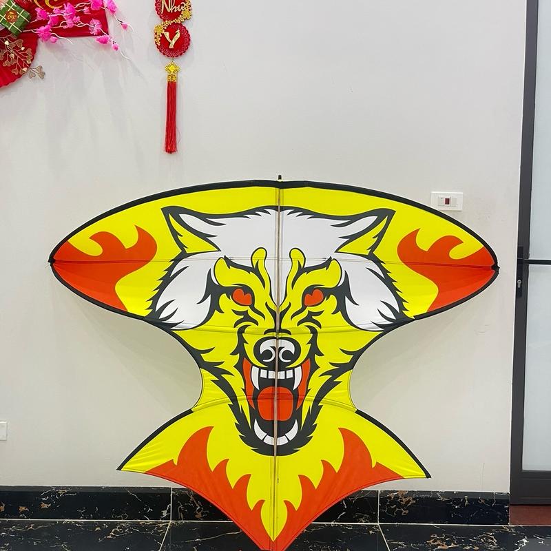 Diều lắp ghép cá bẹn 2m full cacbon nan tím víp