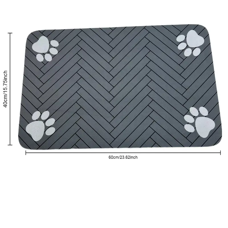 Pet Feeding Mat, Non-slip Pet Food Mat, Water Absorbent Pet Feeding Pad, Pet Supplies for Dog & Cat, Dog & Cat Accessories 1