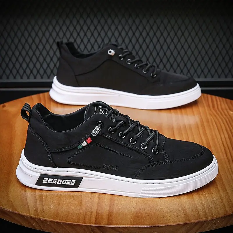 Old Beijing Cloth Shoes 2025 Spring New Breathable Ice Silk Korean Style Trendy All-Match Shoes Men's Casual Canvas Sneakers Casual Shoes Sneaker