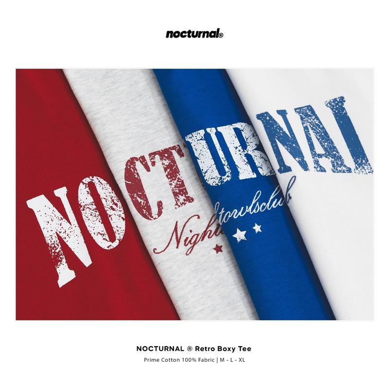 Áo Thun Cotton 100% Hình Hộp Cổ Điển NOCTURNAL, Dành Cho Nam Và Nữ, Unisex, Áo Phông In Hình Thương Hiệu Địa Phương 4
