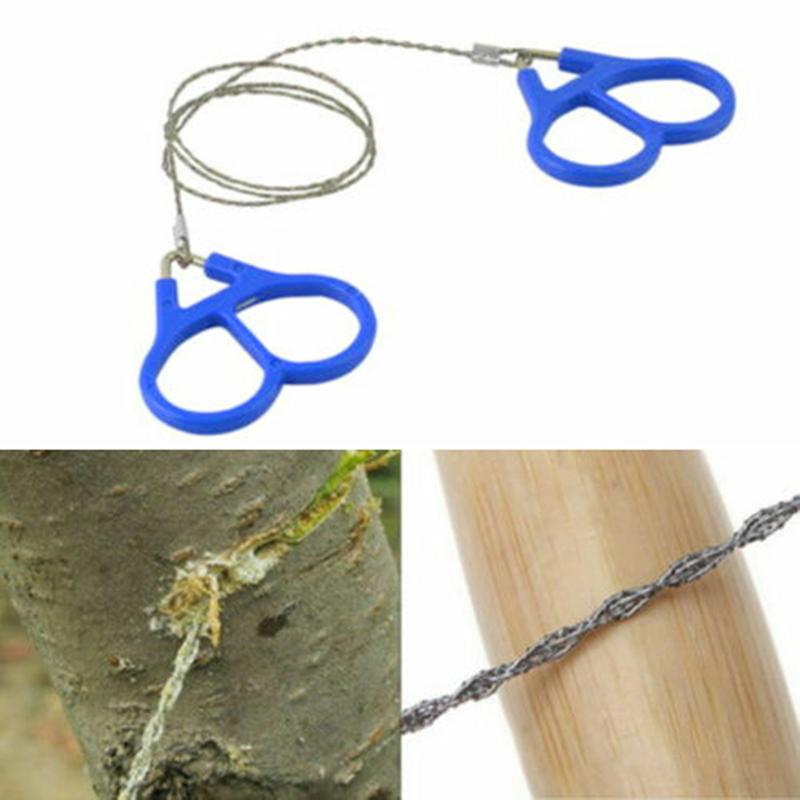 Dao dây bỏ túi, Woodpa, thép không gỉ, để cắm trại ngoài trời, sinh tồn khẩn cấp, với dây thừng bỏ túi và dây chuyền dây 1