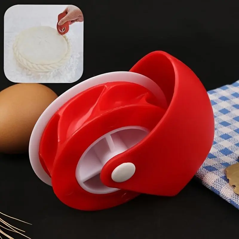 Pastry Roll Edge Wheel, Manual Twist Wheel Cutting Tool for Pizza Pastry, Baking Tool for Home Kitchen 2