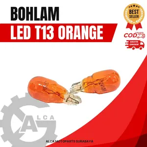 HRG PER 100 BIJI PER PAK BOHLAM T13 RETENG TANCAP 12V10W PUTIH/MERAH/BIRU/HIJAU/OREN