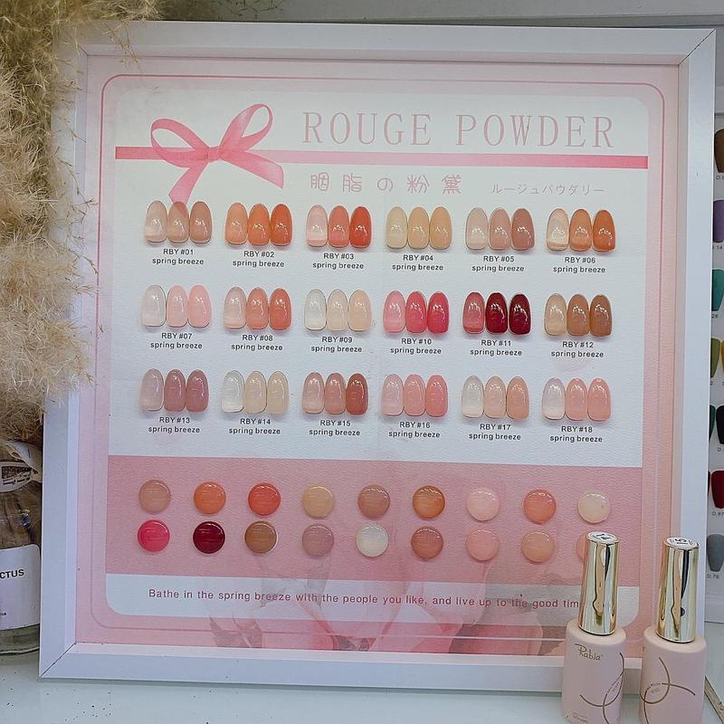 Set Sơn Gel Thạch 18 Màu Tone Hồng Cao Cấp - Kèm Bảng Màu - Sỉ Lẻ Phụ Kiện Nail Chính Hãng