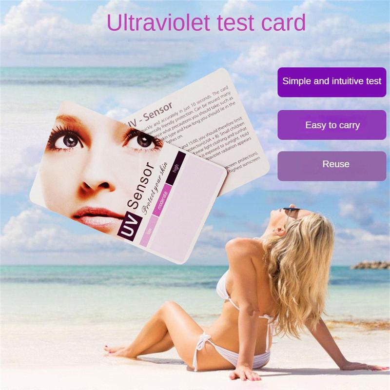 Product Introduction of UV Test Card, Premium UV-C Test Card For Ultraviolet Radiation, UV Detection Stickers，PVC Plastic UV Card For UVB UVC Test 14
