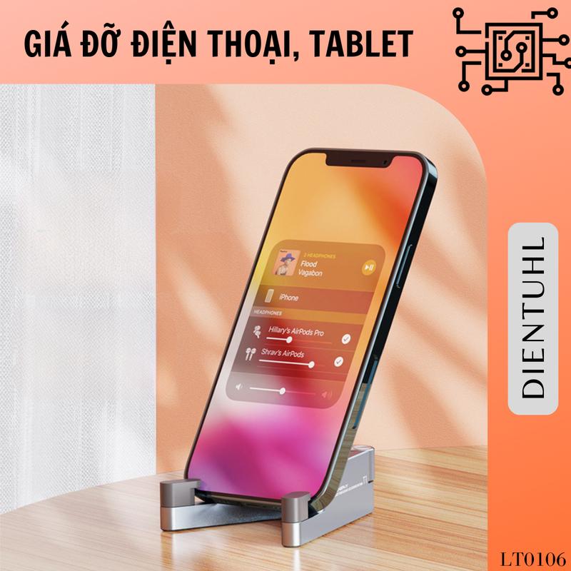 Giá đỡ Điện Thoại Máy Tính Bảng Ipad Tablet Để Bàn Nhỏ Gọn - Gấp Gọn, Điều Chỉnh Đa Năng, Hợp Kim Nhôm Cao Cấp