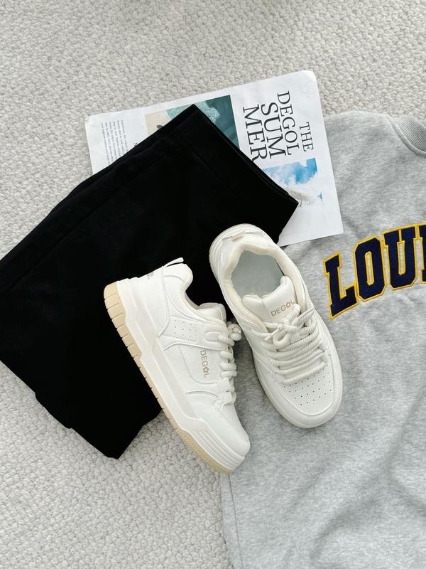 GIÀY SNEAKER DEGOL MÀU TRẮNG UNISEX DG06