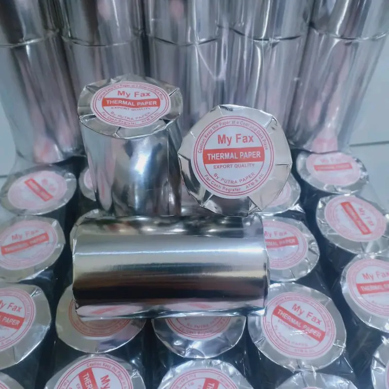 Kertas thermal Setruk kasir ukuran 80x50mm paket 10 roll Hitam Struk 80mm 7