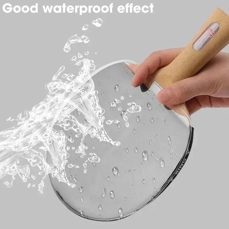 Product Introduction of Table Tennis and Badminton Tool Transparent Ping Pong Racket Protective Film Sticky Dust Proof Table Tennis Paddle Maintenance Cover Self Adhesive Rubber Table Tennis Racket Protector 10