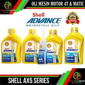 Oli Shell Advance AX5 Kuning 4t matic manual Motorcycle Oil Gear