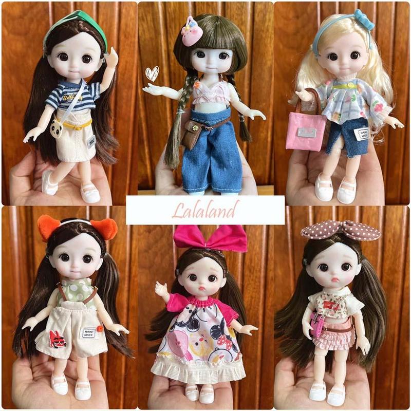 Búp bê 17cm có khớp linh hoạt khuôn mặt siêu đáng yêu quà tặng cho bé gái mẫu mã đa dạng đồ chơi Toy