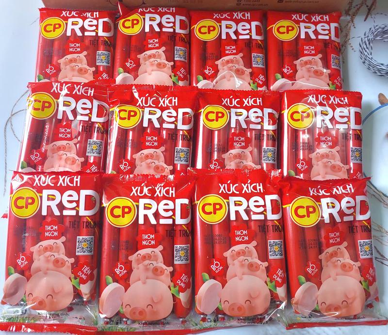  Combo 15 Gói Xúc Xích Heo CP Tiệt Trùng  mỗi gói 100g  - Chất lượng cao từ thịt heo và gà 