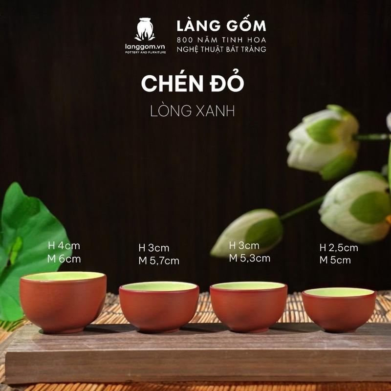 Chén uống trà đất nung tử sa kiểu gốc cây ( chén lẻ ) - Gốm sứ Bát Tràng cao cấp - LÀNG GỐM 3