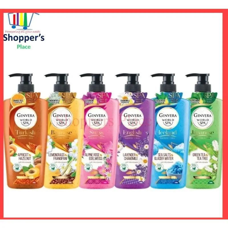 Ginvera SPA Body Shower Scrub 750ml-7 Variants (Min-3)