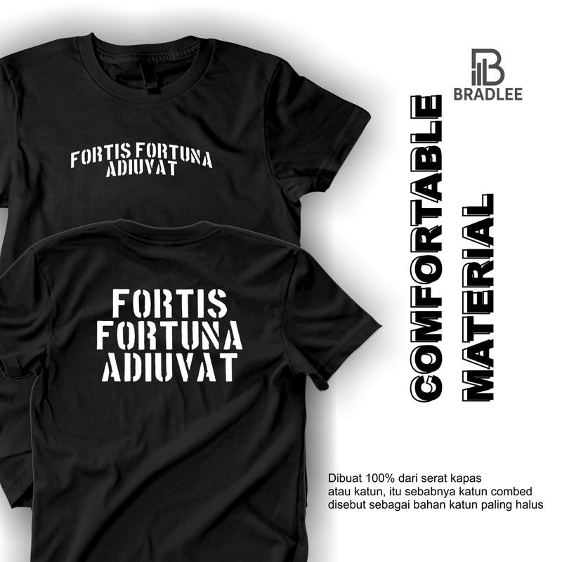 Product Introduction of Kaos Dewasa Fortis Fortuna Adiuvat Artis John Wick Keberuntungan Hanya Berpihak Pada Yang BeranI T-shirt Sablon Pria Wanita Standar Distro Katun Combed 30s 1