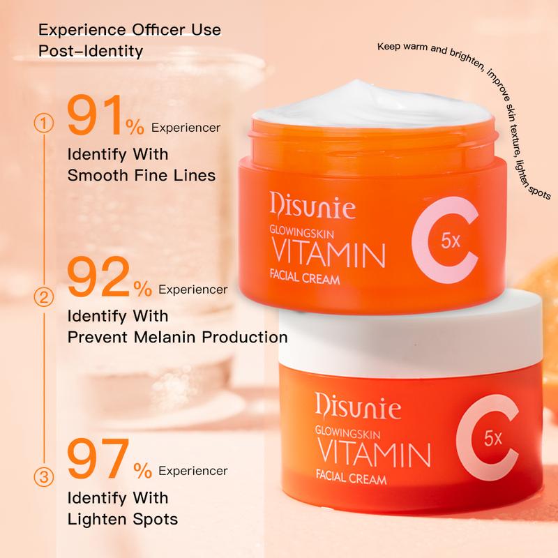 Product Introduction of Krim vitamin C, 50g, untuk wanita, penembusan pantas, mencerahkan kulit, melembapkan, mengurangkan jerawat, anti-penuaan, penjagaan kulit muka, pelinciran dalam, penyingkiran jeragat penjagaan kulit dan pelembap 7