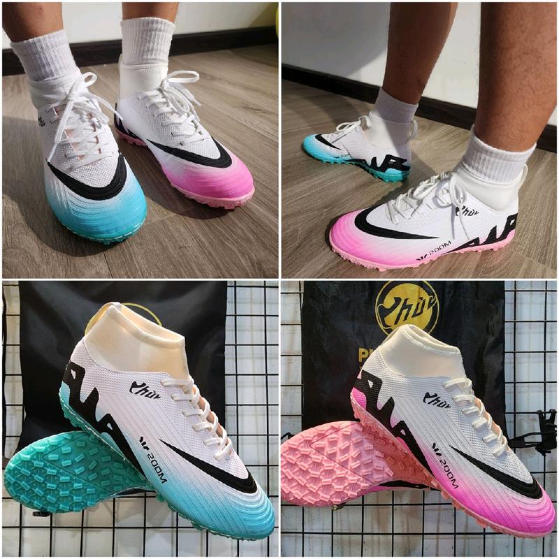 Giày đá bóng Vapor 15 PHỦI cổ cao bản CHUYỂN MÀU, đã khâu full đế, bảo hành 2 tháng, TẶNG [TÚI RÚT + VỚ/TẤT] full size 37 - 44 Giày Thể Thao Tập Thể Dục Sport Đá Banh. Sneaker vapor  15 pro vapor 16 pro hồng