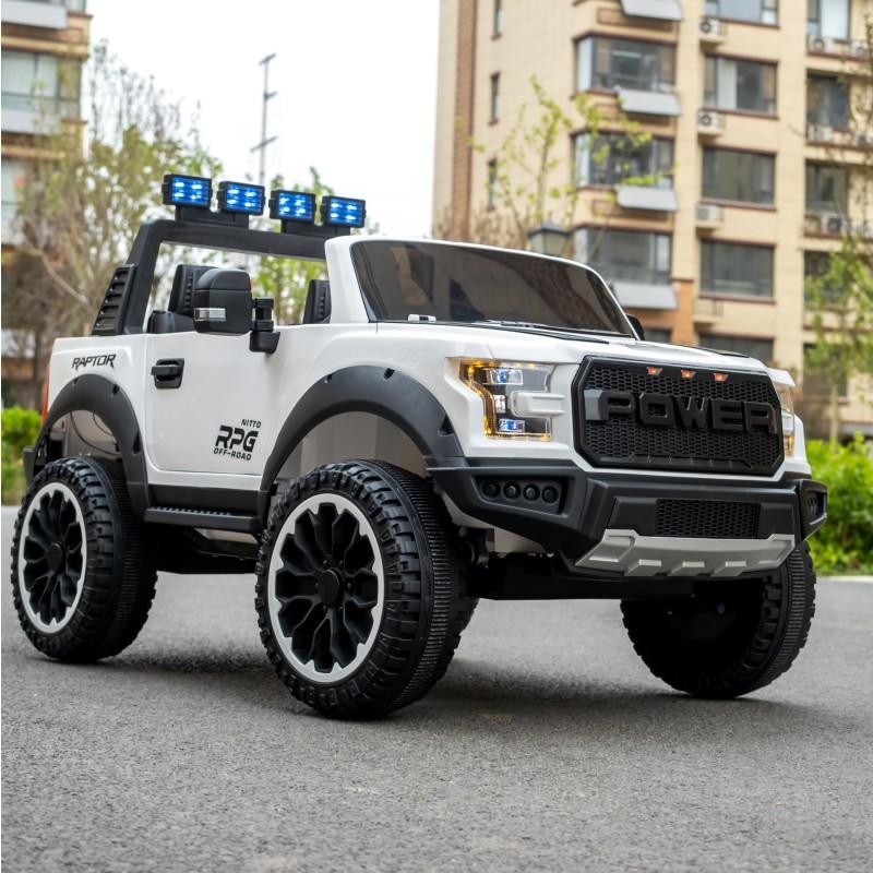 Ô Tô Xe Điện Cho Bé Ford POWER, 2 Chỗ 4 Động Cơ Tải 80KG, Ghế Nhựa Bánh Nhựa, Kết Nối Bluetooth Đồ Chơi 7