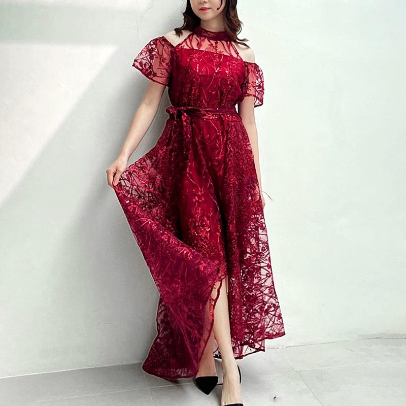 SC Charity Dress Gaun Wanita Dewasa 5W Pesta Panjang Remaja Formal Simple 0