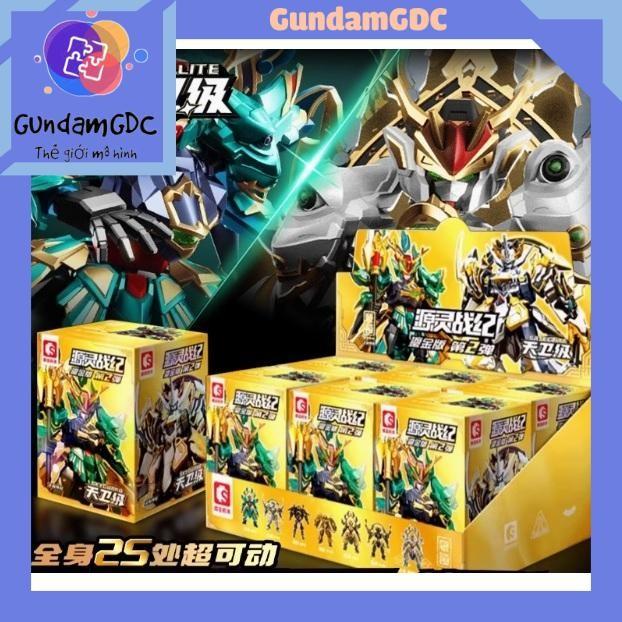 Mô Hình Lắp Ráp Blind Box Cangdao Azure Dragon White Tiger Hắc long Bạch Long set 6 hộp ngẫu nhiên - Có thể mua lẻ