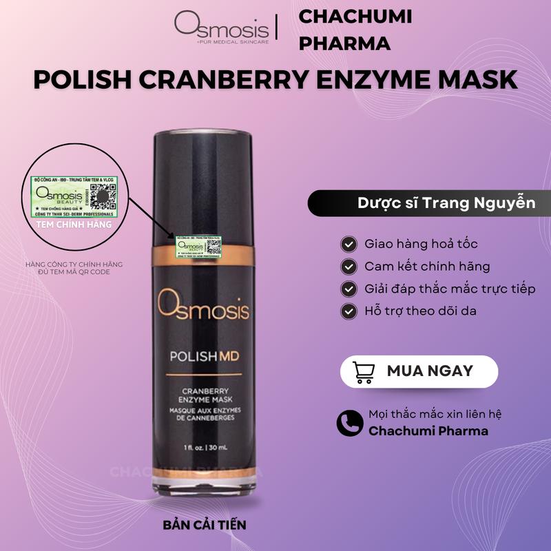  Mặt Nạ Enzyme Osmosis Polish MD Cranberry Enzyme Mask Dưỡng Sáng Da Chiết Xuất Nam Việt Quất Dưỡng Da Mặt 