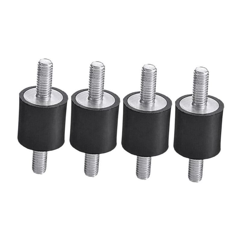 4 Pieces Rubber Shock Absorber M5 Stud Anti Vibrations Isolator Mounts for Boat Coils Water Pump Engines Home Appliances Car 8