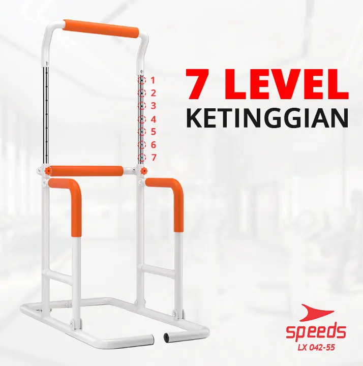 SPEEDS Chin Up Hanging Bar Pull Up Bar Alat Olahraga Fitness Gym Rumah Home Gym Iron Gym 042-55 4