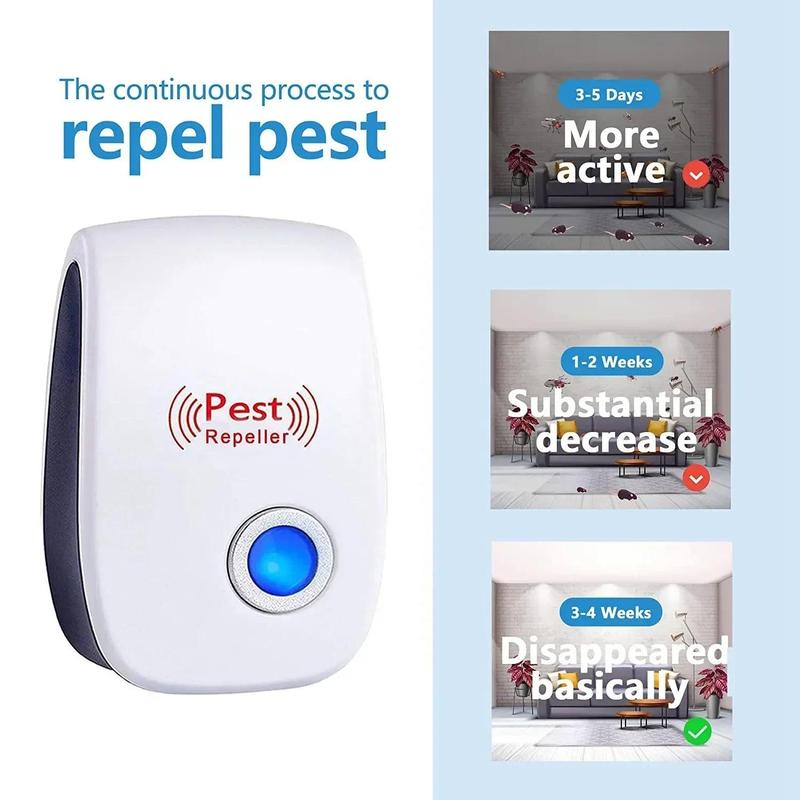 Product Introduction of EU Safe Ultrasonic Pest Repellents Mouse Cockroach Mosquito Insect Repeller Effective Essential for Home Summer Pest Exterminato 16