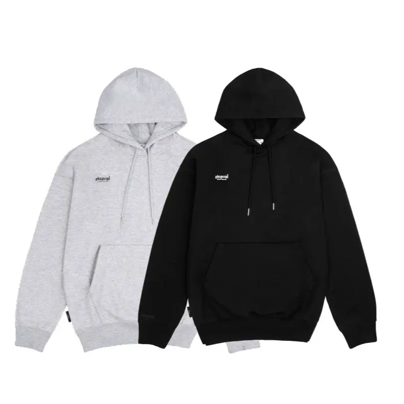 Áo Khoác Hoodie Mini Logo Black/ Grey Menswear Dài Tay