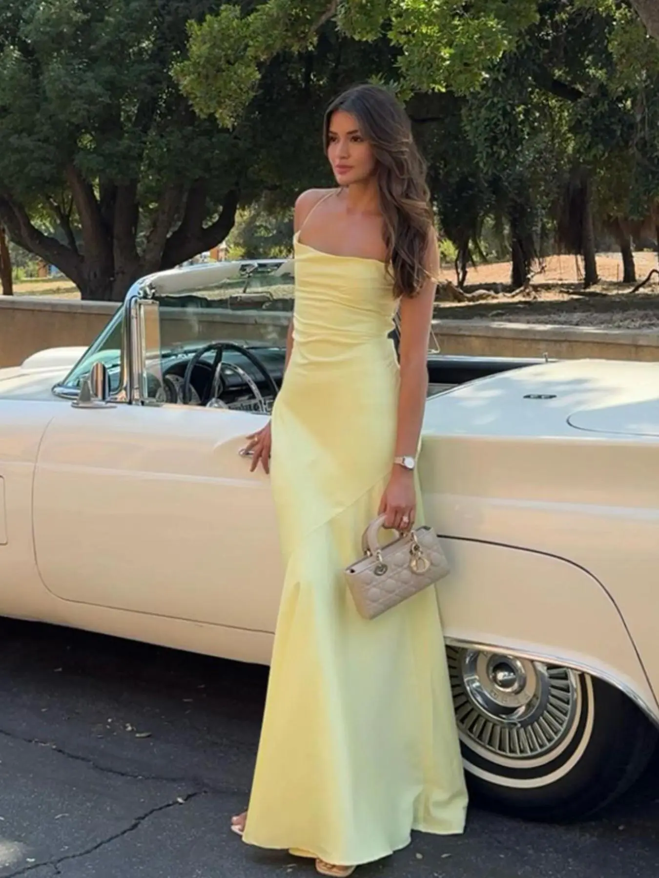 Women's Plain   Cami Dress, Elegant Casual Sleeveless   Dress for Summer, Ladies Clothes for Daily Wear